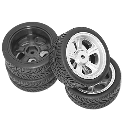 Sharegoo Od 2.55" Rc 12Mm Hex Plastics Wheel Rims & Rubber Tires Tyre For Rc 1/10 On-Road Touring Racing Drift Car #TOP5