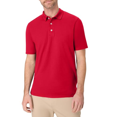 Hanes mens X-Temp Performance Polo Shirt,Deep Red,3X-Large