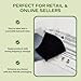 Minliving Plant-Based Cello Bags, 85 Count Compostable Storage Bags, Self-Sealing Translucent Frosted Bag for Clothes Snacks Cosmetics, Biodegradable Packaging with Resealable Closure, Small (6x9)