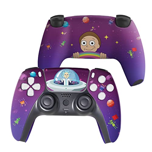 Image of Riccky - Mortty Custom PS-5 Controller Wireless compatible with Play-Station 5 Console by BCB Controllers | Proudly Customized in USA with Permanent HYDRO-DIP Printing (NOT JUST A SKIN)