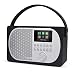 Produktbild LEMEGA Tragbares Smart-Radio Mit Wi-Fi, Internetradio, Spotify, Bluetooth, DLNA, DAB, DAB+, UKW-Radio, Uhr, Alarmen, Senderspeicher Und Kabelloser Appsteuerung - Schwarze Eiche
