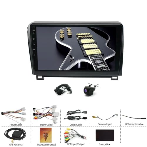 Image of 4+64G Android 15 Double Din Car Radio for Toyota Sequoia 2008-2018, 4 Core 10 inchTouch Screen Car Stereo for Toyota Tundra 2007-2013 with Wireless Carplay Android Bluetooth Backup Camera WiFi DSP FM /RDS