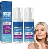 Crema estrogenica da 100 ml per alleviare la menopausa persone di mezza età equilibrio metabolismo creme – migliora il metabolismo dell'equilibrio interno ed esterno (2 bottiglie)