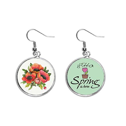Pendientes de amapola un regalo floral de joyería para fechas especiales