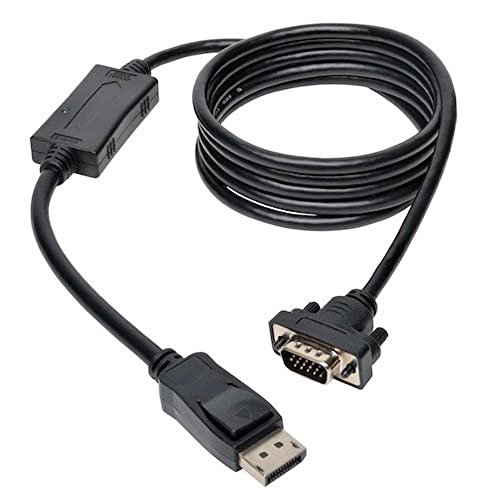 Tripp Lite Displayport To Vga Active Cable Adapter, Dp 1.2 With Latches, Dp To Hd15 (M/M), Dp2Vga, 1080P, Black, 6 Feet / 1.83 Meters, 3-Year Warranty (P581-006-Vga-V2) #TOP19