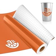 Size & Features - 30.5 cm x 305 cm (12 inches x 10 feet) glossy orange vinyl roll for DIY. The vinyl has enough stickiness and easy to cut feature which works best on smooth, sturdy surfaces. You can use it in a variety of customized ways; For exampl...
