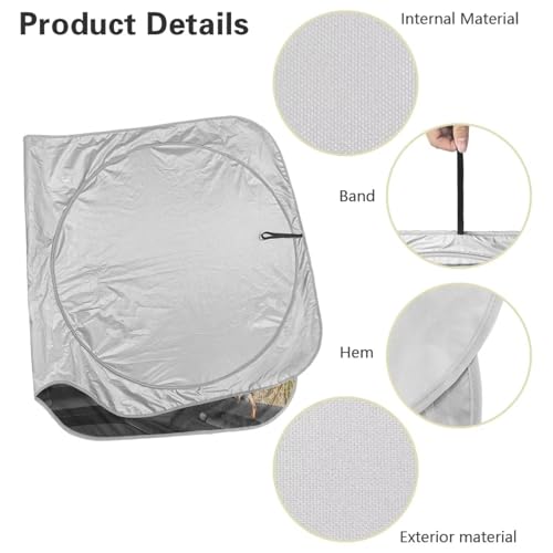 Image of Car Windshield Sunshade Car Interior Accessories for Sun Heat Foldable Mallard Duck Drive Sun Shade Keeps Your Vehicle Cool Fit for Cars, Trucks, and SUVs (66.53 x 34.44 in)