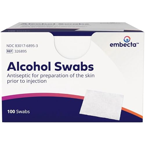 BD Alcohol Swabs, 100 Count (Pack of 12)