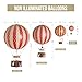 Authentic Models, Floating The Skies Air Balloon, Hanging Home Decor - 5.3 Inch Height, Historic Hot Air Balloon Model for Home Decor, Detailed Vintage Decorations to Hang from Ceiling - Red