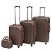 Produktbild vidaXL Kofferset 4-TLG. Kaffeebraun Hartschalenkoffer Reisekoffer Set Trolley