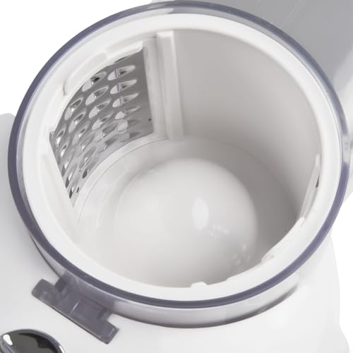 Yuanpgky Rotary Slicer for Vegetables and Cheese, 3-in-1 Electric Automatic Chopper with, ABS/PP Material, Button Operation, Compact Design with Blade(white) - Image 4