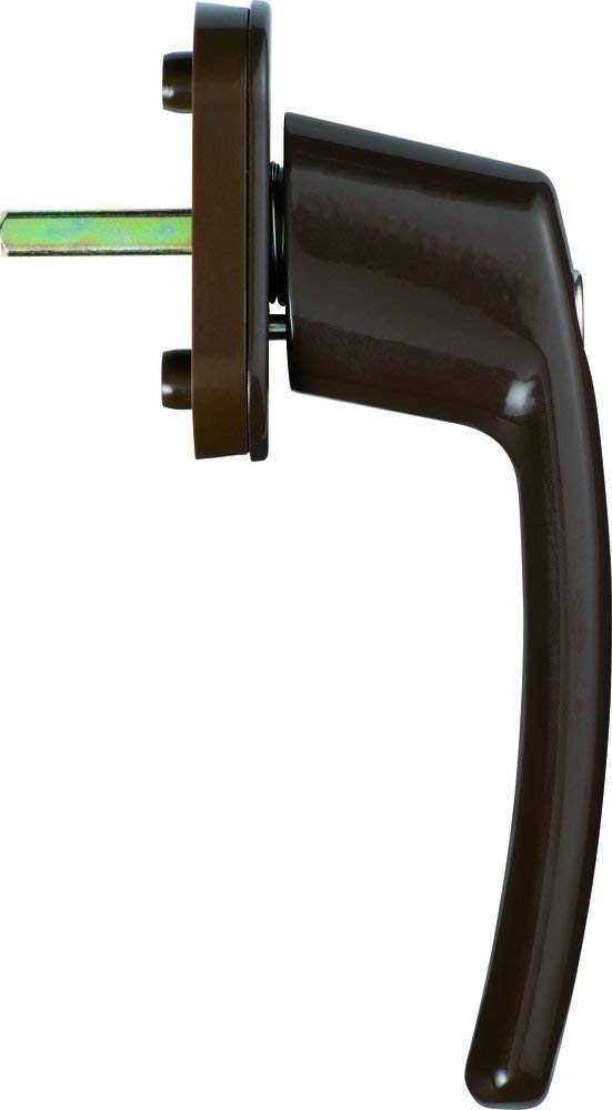 Abus FG200 B SB 776755 - Manija de ventana con cierre de cerradura, color marrón