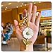 ZACAGO Daisy Bag Charm, Women Keychain Purse Accessory, Handbag Decoration and Key Chain Gold Daisy