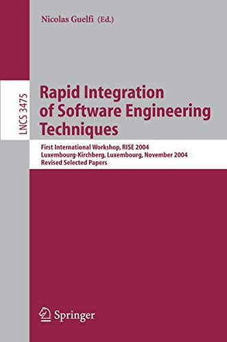 Buy Rapid Integration of Software Engineering Techniques — BookShops.in