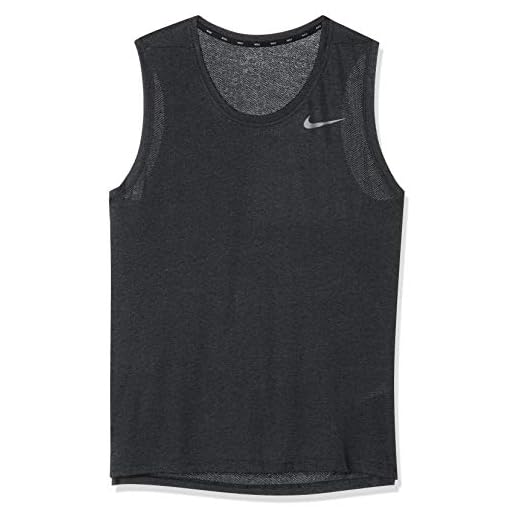Nike M NK BRT Tank HPR Dry Débardeur Homme, Black Heather/(MTLC Hematite), FR (Taille Fabricant : XL)