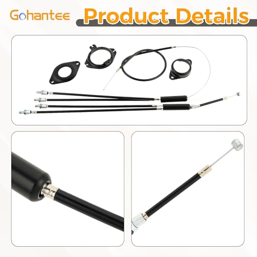gohantee Bike Gyro Brake Cables Front & Rear with Spinner Rotor, Bicycle Brake Line Set Replacement Cable Wire for MTB BMX Bike Parts - Image 4