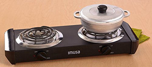 Imusa Usa Gau-80306 Electric Double Burner 1750-Watts , Black #TOP3