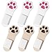 6 Pack Toilet Lid Cover Lifter Cat Paw Toilet Seat Lifter Self-Adhesive Seat Lift Holder Avoid Touching Lift Tools Bathroom Accessories for Office School Home Hotel Hygienic Clean