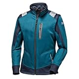 Sir Safety System Starflex Giacca da Lavoro Donna, 100% Poliestere 310 g/m², 4 Tasche, Maniche Staccabili, Bande Rifrangenti Segmentate Termosaldate, M, Petrolio/Blu