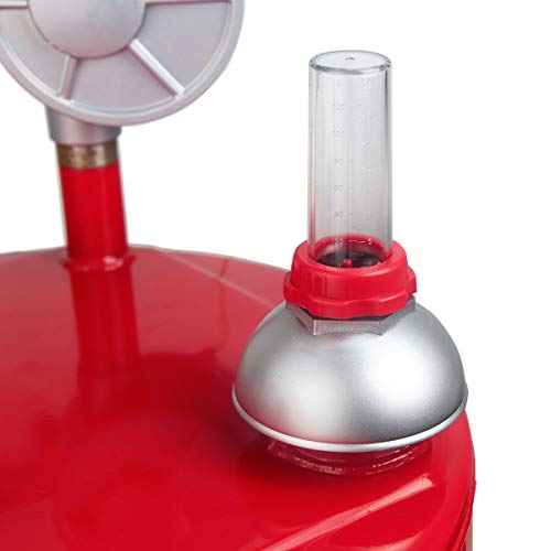 STKUSA Stark 35-Gallon Portable Fuel Transfer Gas Can Caddy Storage Tank Crank Pump 35 Gal-Capacity Pump w/Wheel