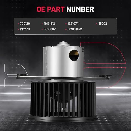 Image of BDFHYK AC Heater Blower Motor Fan 700129 Compatible with Buick Century Regal,Compatible with Chevy Corvette Impala Monte Carlo,Intrigue,Grand Prix Montana,HVAC Blower Motor Assembly for PM2714