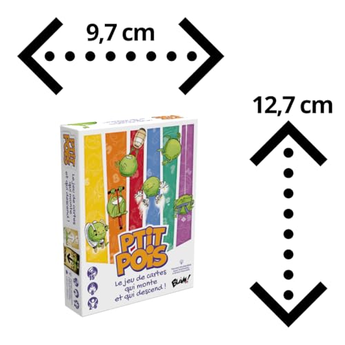 Blackrock Games Blam! Ptit Pois • Le Jeu de Cartes Qui Monte et Qui descend ! - Jeu de Cartes - Ambiance - en Famille ou Entre Amis - De 2 à 6 Joueurs - 15 Minutes - Dès 8 Ans