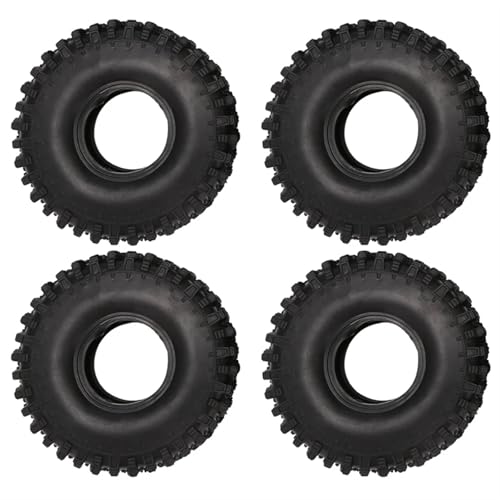 RC�^�C�� For Axial SCX10 90046 AXI03007 For Traxxas TRX4 D90 TF2 1/10 RC ���b�N�N���[���[�J�[ 4 PCS 120MM 1.9 �S�����b�N�^�C���z�C�[���^�C��
