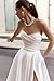 Dolinecy White Wedding Dresses with Train 2026 Sweetheart Satin Prom Dresses A Line Bridal Dress for Bride Backless US 4