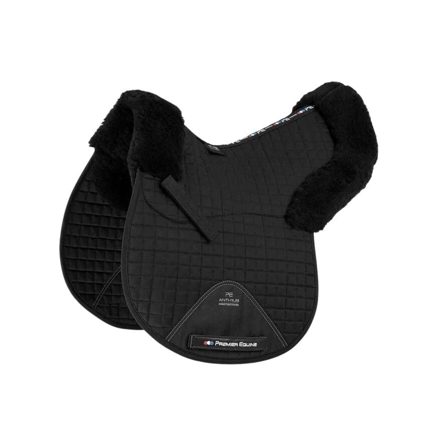 Premier Equine Tapis de Selle Amortisseur Mouton synthétique intégré GP/Jump Numnah