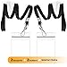 2 Pack ID Card Badge Holders with Black Durable Cruise Lanyard, Vertical Waterproof Clear Extra Thick Plastic Name Tags for Office, School, Students, Teachers, Adults, Business, Kids, Conferences