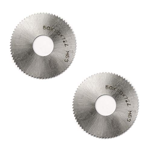 Rannb Slitting Saw Blade 72 Teeth Circular HSS Slitting Saw Cutter 50mm/1.96