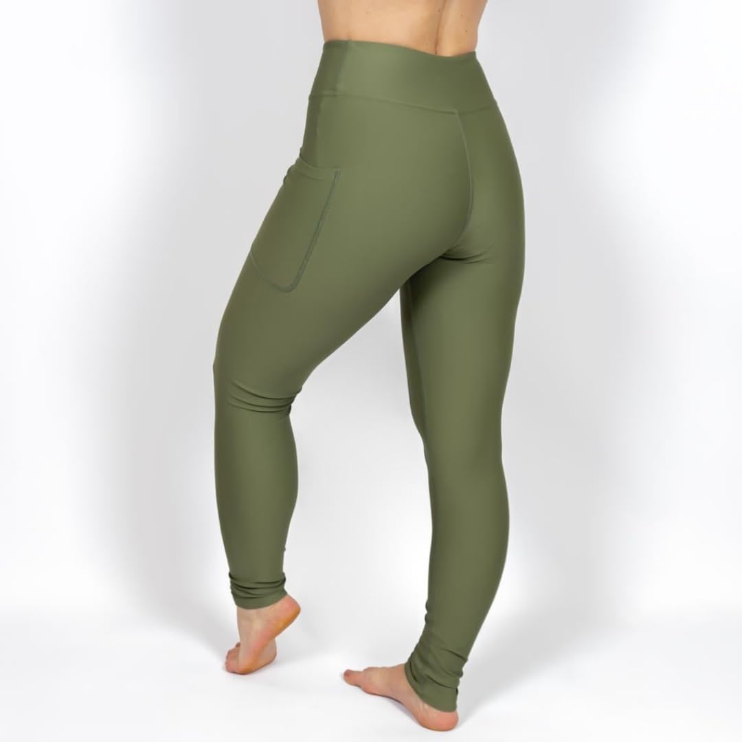 Legging - Taille haute, opaque, antidérapant, et avec poches pour téléphone - Confortable à porter au quotidien pour plus de style et de confort