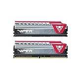 Memoria ddr4 2400 32gb c15 patriot viper elite k2 2x16gb, red, 1.2v