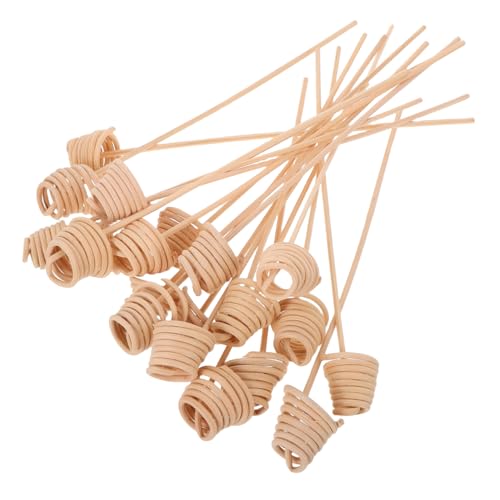 STOBAZA 20pcs Wavy Rattan Sticks for Diffusers Natural Fragrance Refill Sticks for Continuous