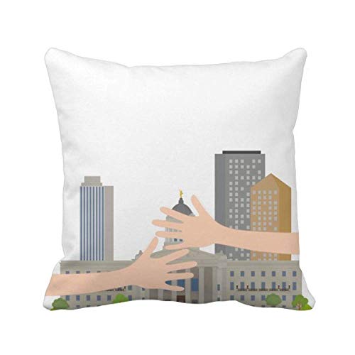 Coussin de cou Canada ville historique cale-nuque ergonomique de voyage