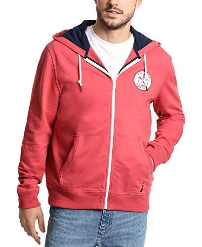 Nautica Men's Long Sleeve Artist Series Full Zip Hoodie Sweatshirt