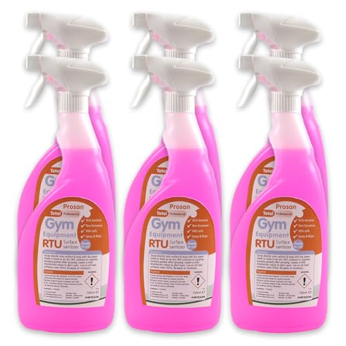 Gym Sanitiser 750ml Ready to Use Trigger Sprays x 6