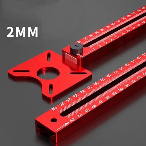 Base de support de rainure de fraisage en alliage d'aluminium rouge