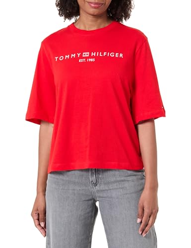 Tommy Hilfiger T-Shirt L/S Femme top manches longues col rond basique chic