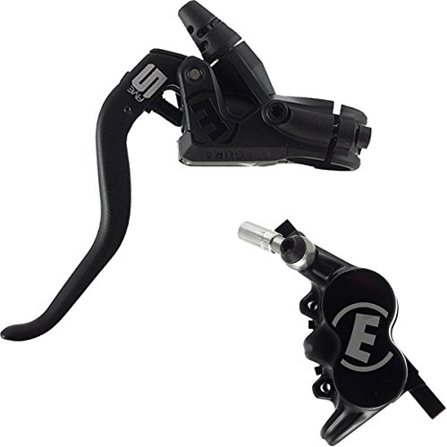 Magura 2700477 MT5, 2-Finger Aluminium-Leichtbau-Hebel, Links/rechts verwendbar, 2.2 mm Leitungslänge, Einzelbremse, inkl. Zubehör (VE 1 Stück) Fahrradbremse, schwarz, One Size