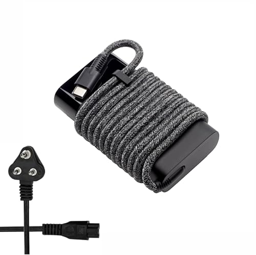 Image of New Slim HP 65W USB C Laptop Charger Replacement for HP Spectre x360, Envy, Chromebook, Elitebook x360, Pavilion, Elite x2 Travel Type C Power Cord Ac Adapter