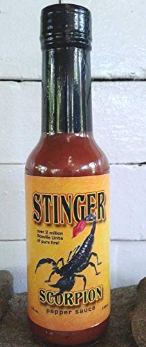 Stinger Scorpion Pepper Hot Sauce 2 million SVU 5 oz Hot Sauce.