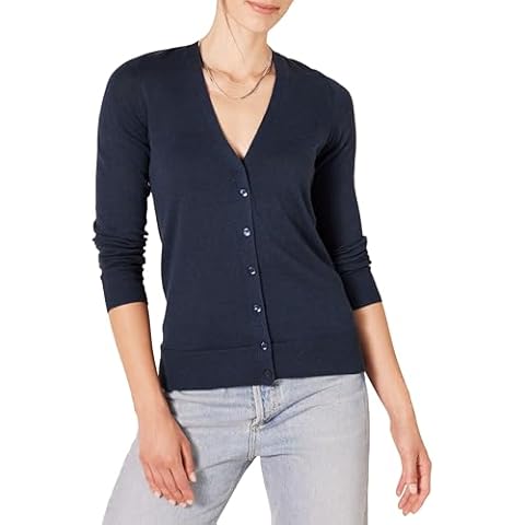 Amazon Essentials Women's Lightweight V-Neck Cardigan Cover