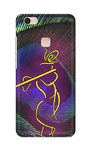 Image of PRINTFIDAA Lord Krishna On Peacock Feather Hard Back Cover for Vivo V7 Plus /Vivo Y79 / Vivo Z10 (5.99 inch) Back Cover -(P6) KAT1007