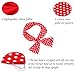 AHONEY 4 Pack Red Black Bow Headband for Women, Polka Dot Wire Headband, Retro Bandana 50s Outfits Hairband Vintage Christmas Hair Accessories (Black&Red
