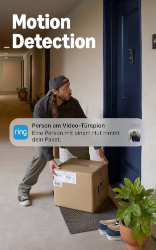 Ring Peephole Camera 2K, Video-Türspion (neueste Gen.), 32,5–60 mm Türstärke, Kabellose Türklingelkamera zur Selbstinstallation… – Ansicht 6