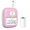 docooler Draagbare mini-fotoprinter, Bluetooth Pocket 55 mm, foto’s/labels/berichten/record-lijstjes/memo-printers, voor Android iOS smartphone