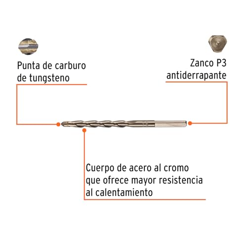 Broca 1/4 para concreto 9 Imagen adicional