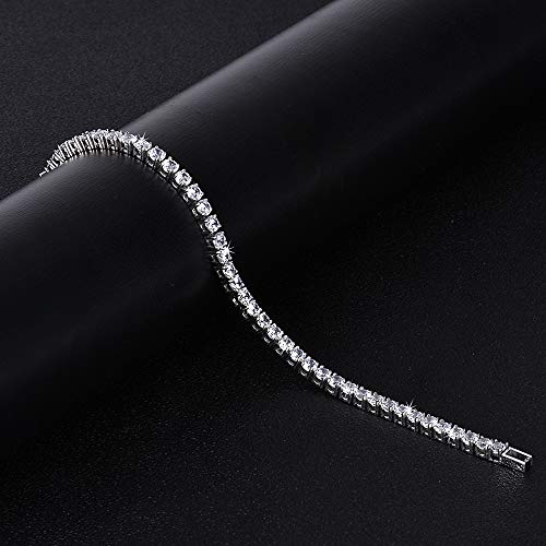 Magnetic Bracelet For Women,Beauty Therapy Titanium Steel Magnetic Bracelets Pain Relief Bracelets Magnetic Women Tennis Bracelet （White） #TOP3