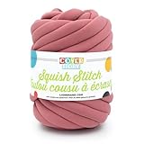 Lion Brand Yarn Cover Story Squish Stitch, Blanket Yarn, Pink Rose, 1 Pack